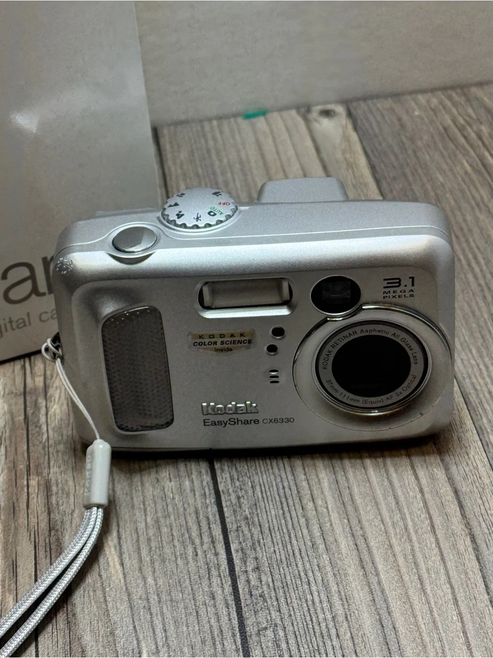 Kodak Digital Camera EasyShare CX6330 3.1MP Silver Tested with Box Works